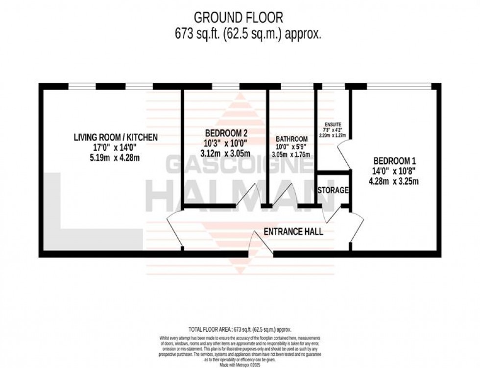 Floorplan for Trident, 21-25 Ashton Lane, Sale