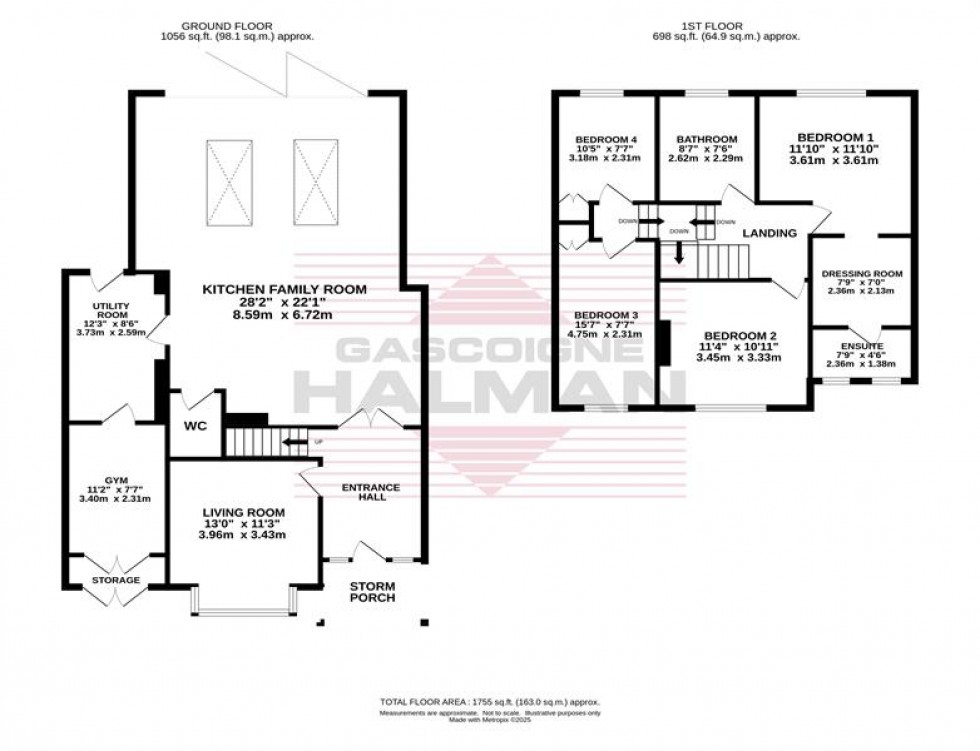 Floorplan for Kitts Moss Lane, Bramhall