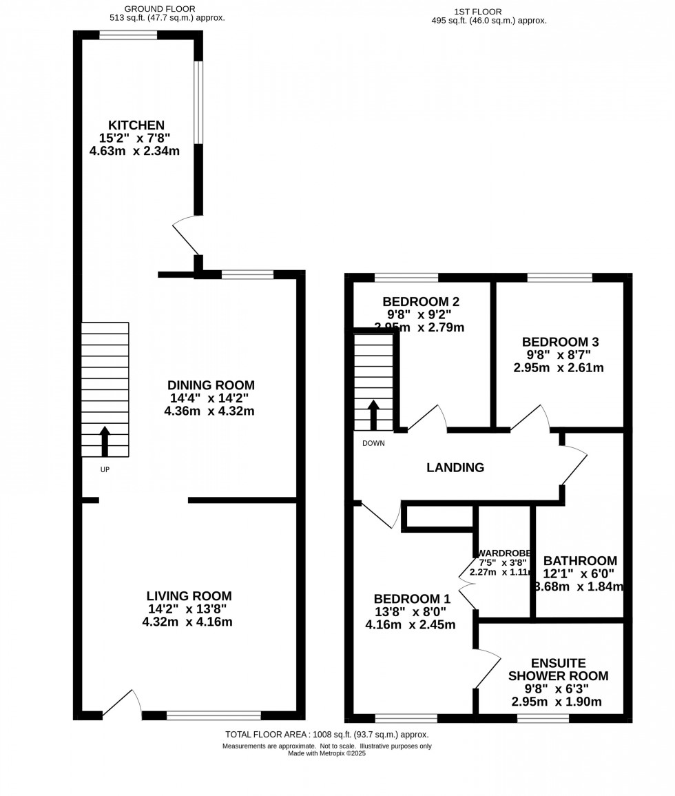 Floorplan for Pine Street, Woodley, Stockport