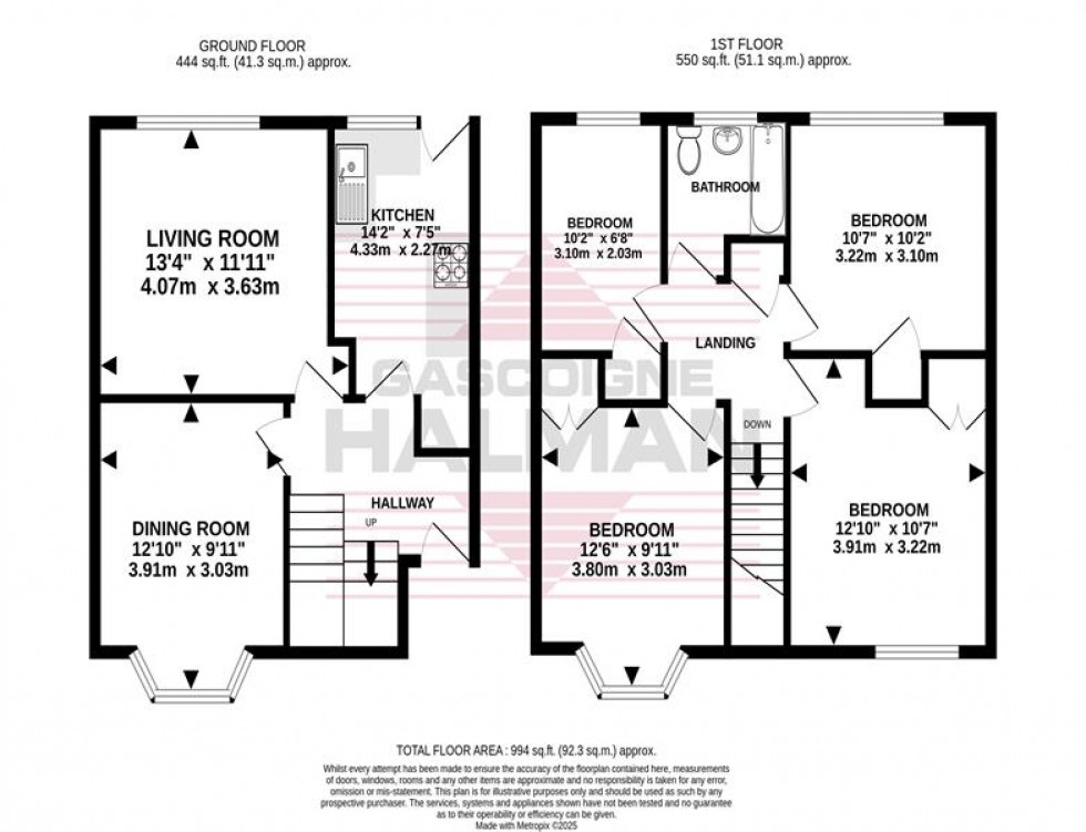 Floorplan for Astbury Crescent, Stockport