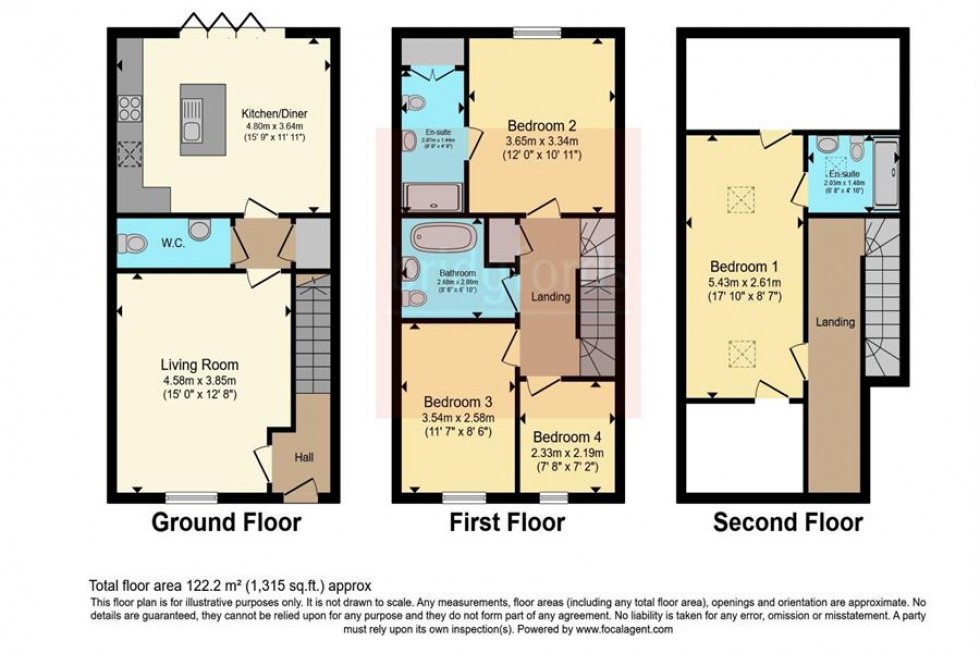 Floorplan for Loom Close, Macclesfield