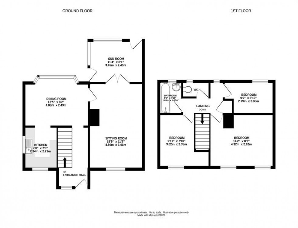 Floorplan for Reddish Avenue, Whaley Bridge, High Peak