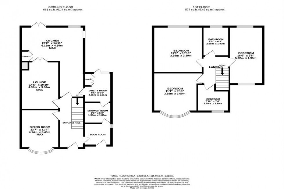 Floorplan for Woodford Road, Poynton