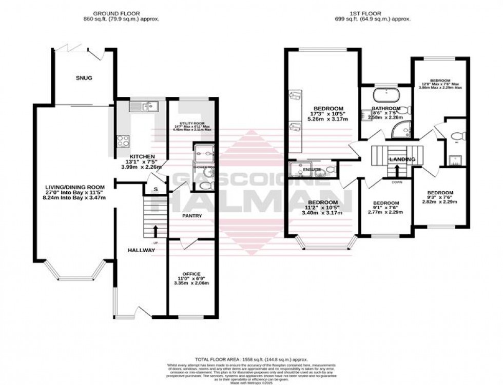 Floorplan for Queensway, Heald Green, Stockport