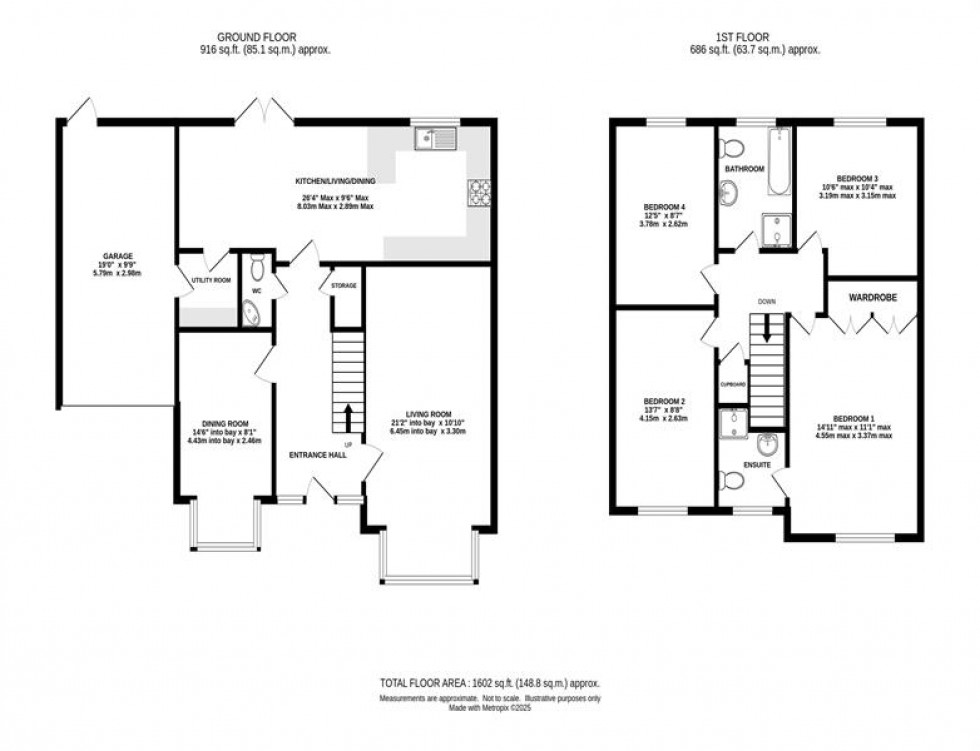 Floorplan for Gorsty Way, Eaton, Congleton