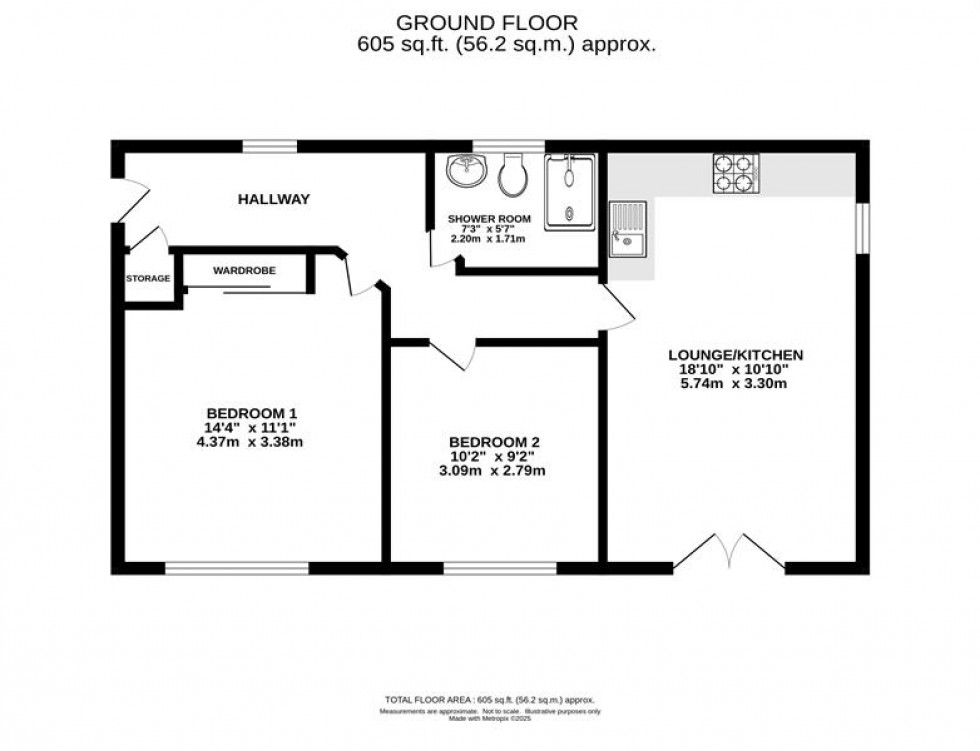 Floorplan for Balmoral Road, Heaton Moor
