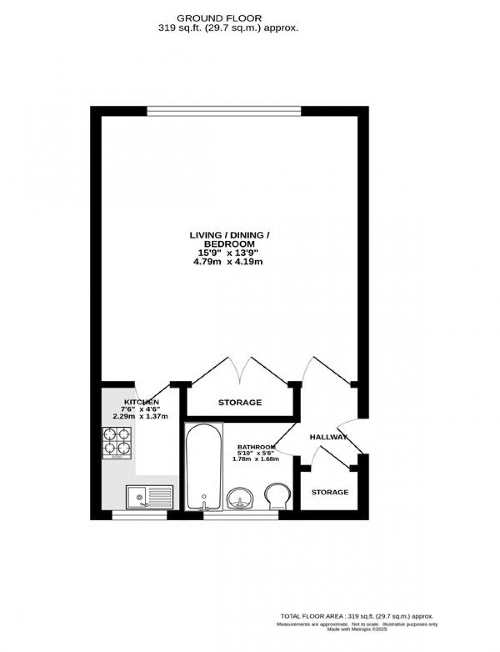 Floorplan for Harwood Court, Harwood Road, Heaton Mersey