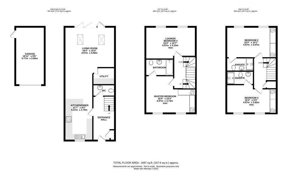 Floorplan for Osprey Close, Nether Alderley