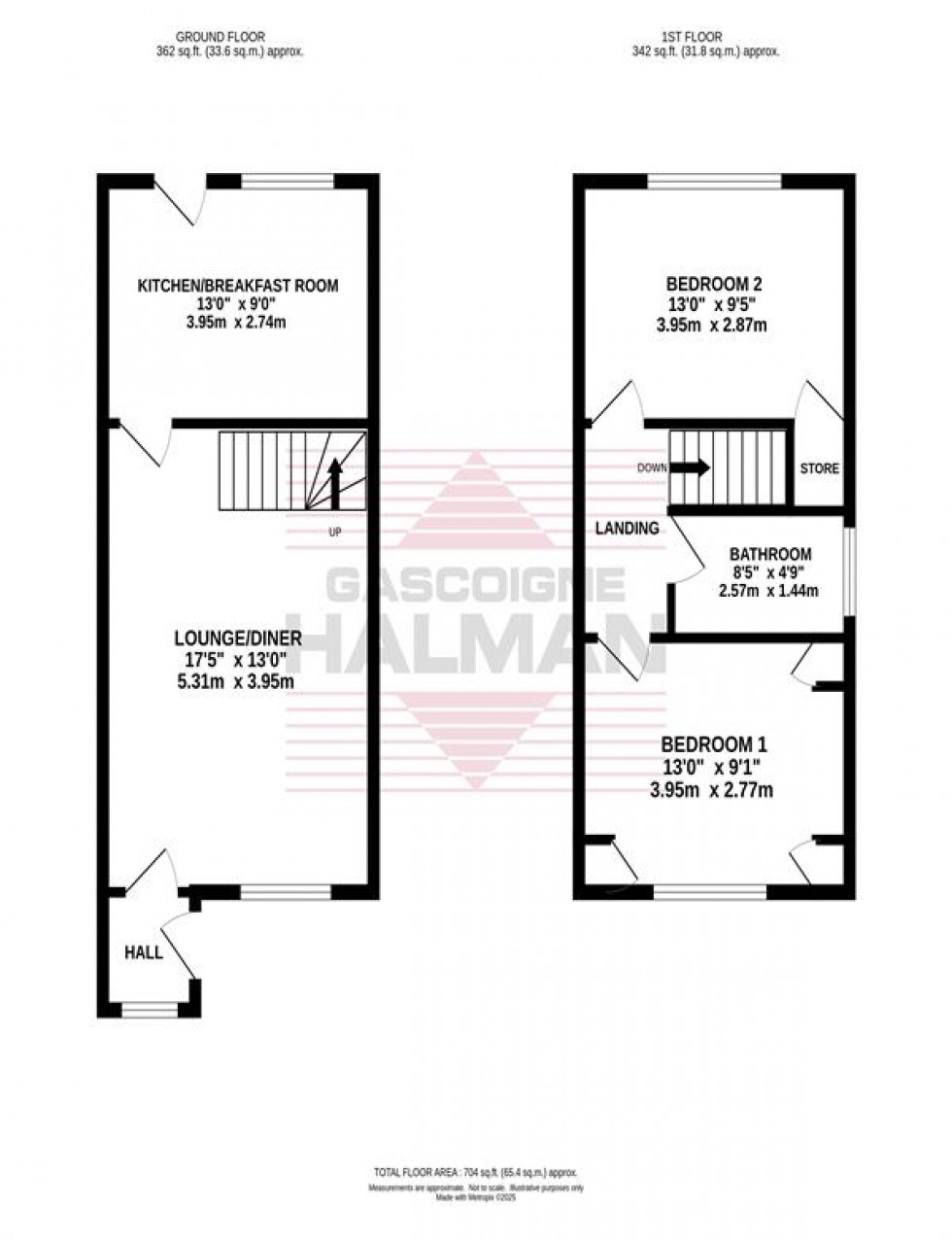 Floorplan for Bickerton Drive, Hazel Grove, Stockport