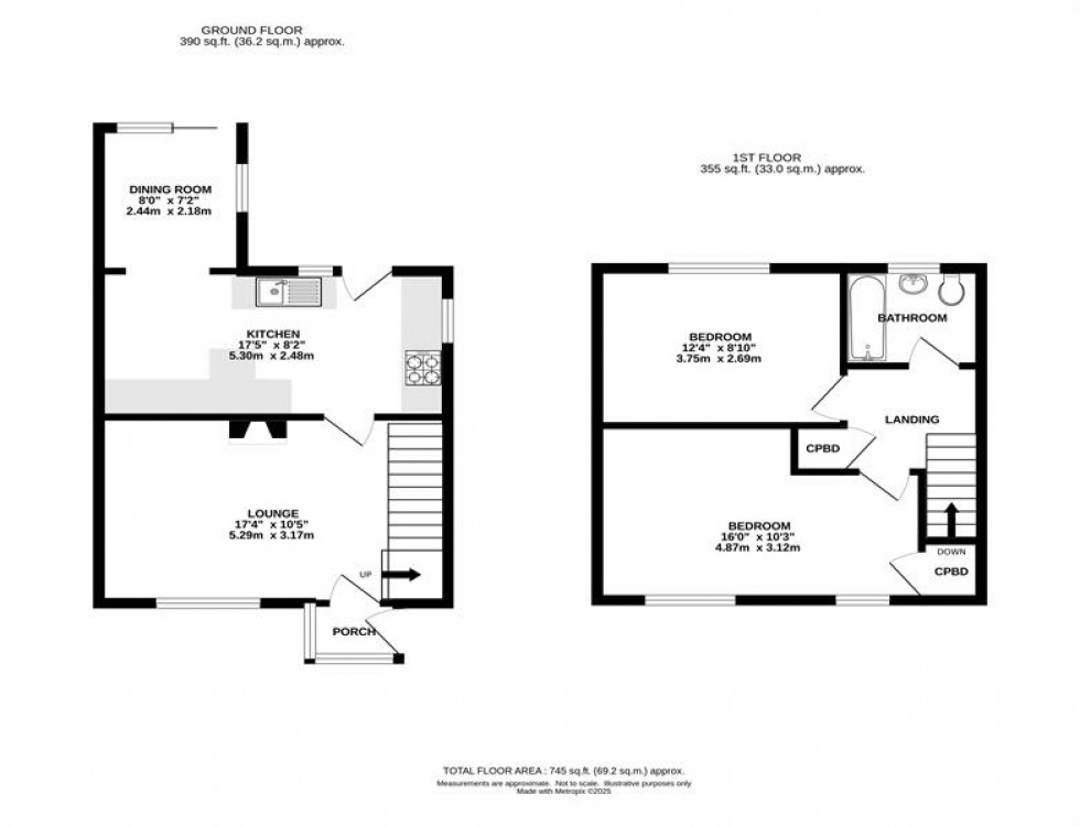 Floorplan for Warmbrook Road, Chapel-En-Le-Frith, High Peak