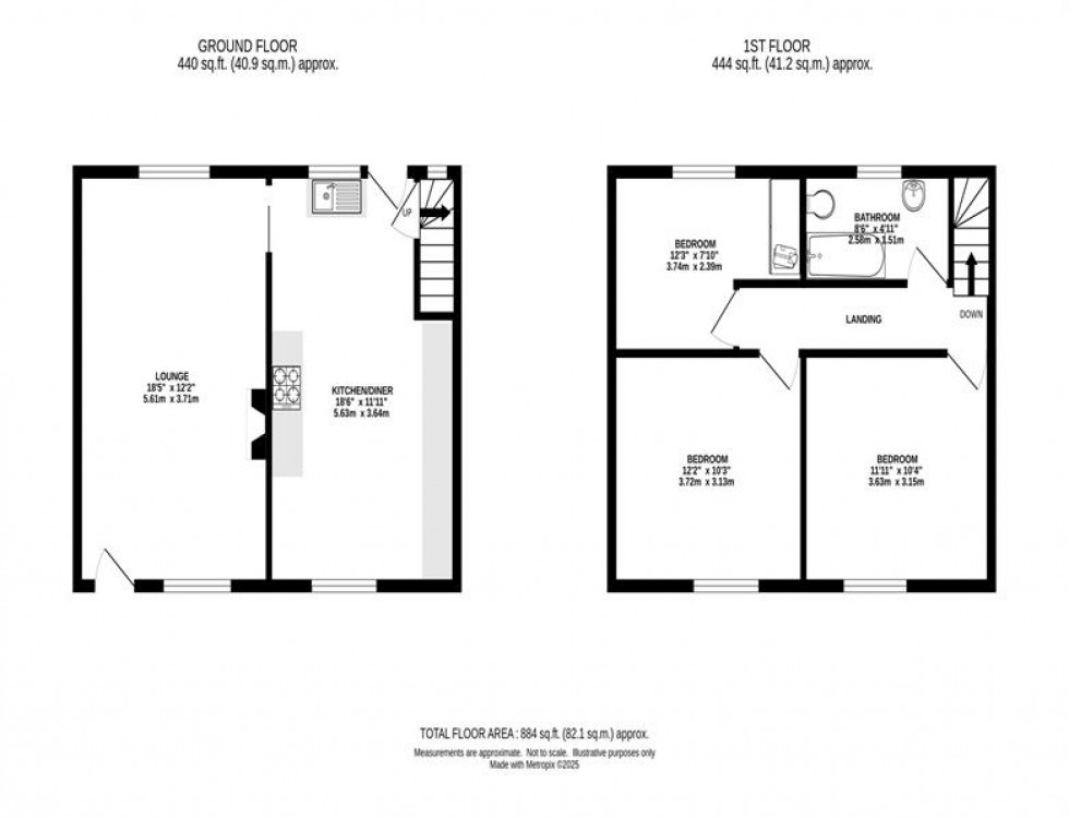 Floorplan for Litton Dale, Litton, Buxton