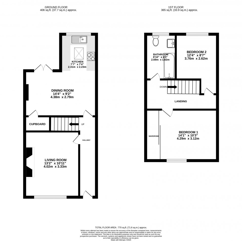 Floorplan for Hawthorn Terrace, Wilmslow