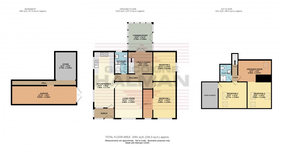 Floorplan for Bute Street, Glossop
