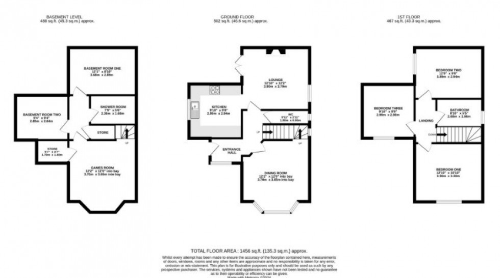 Floorplan for Forest Road, Tarporley