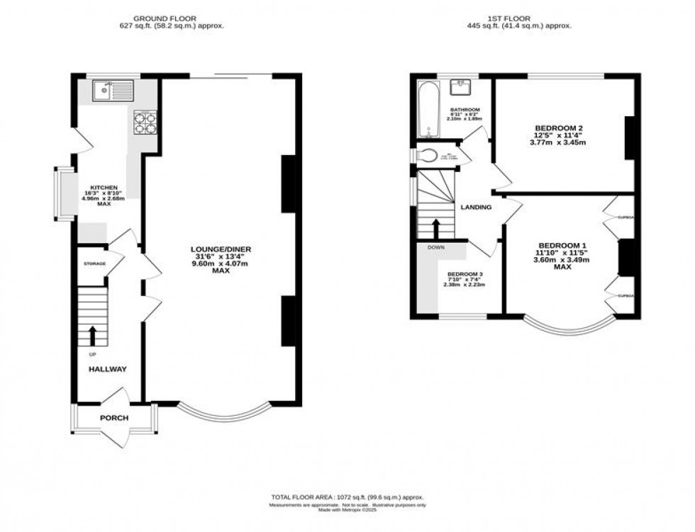 Floorplan for Green Lane, Heaton Moor