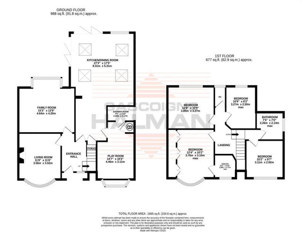Floorplan for Marsland Road, Sale