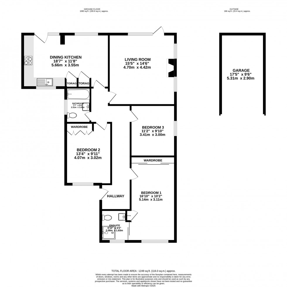Floorplan for Green Drive, Wilmslow