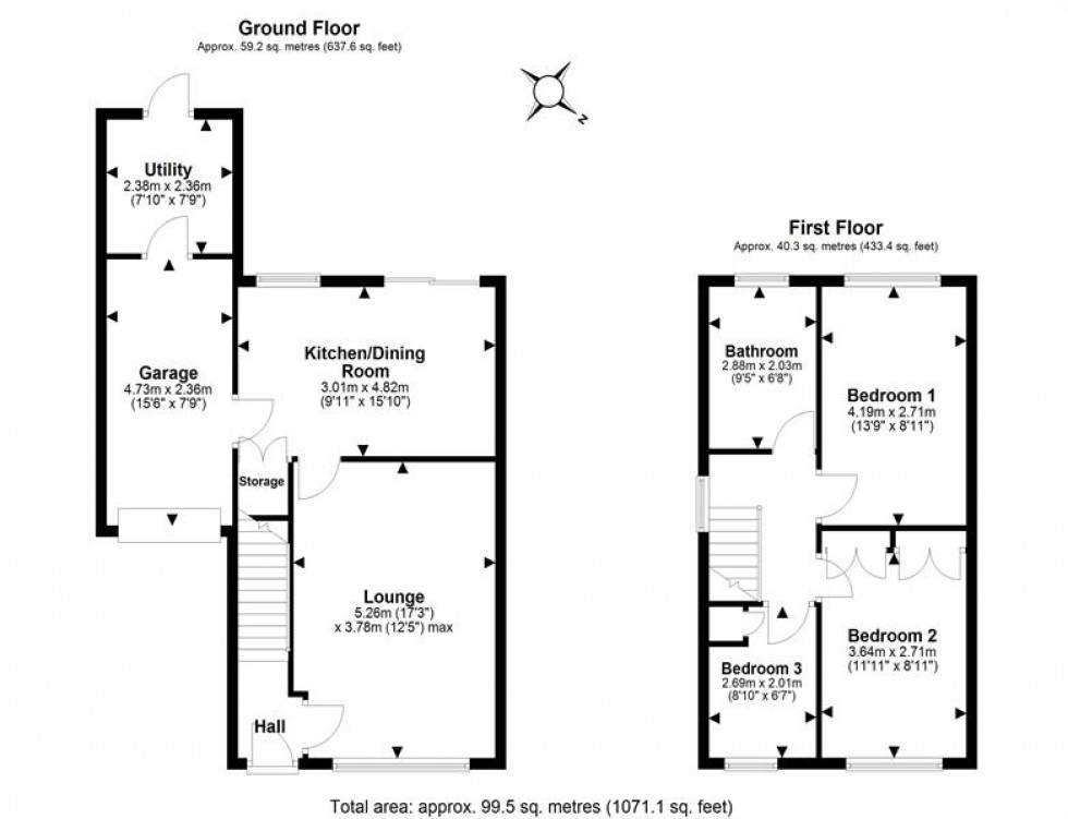 Floorplan for Highfield, Elton, Chester