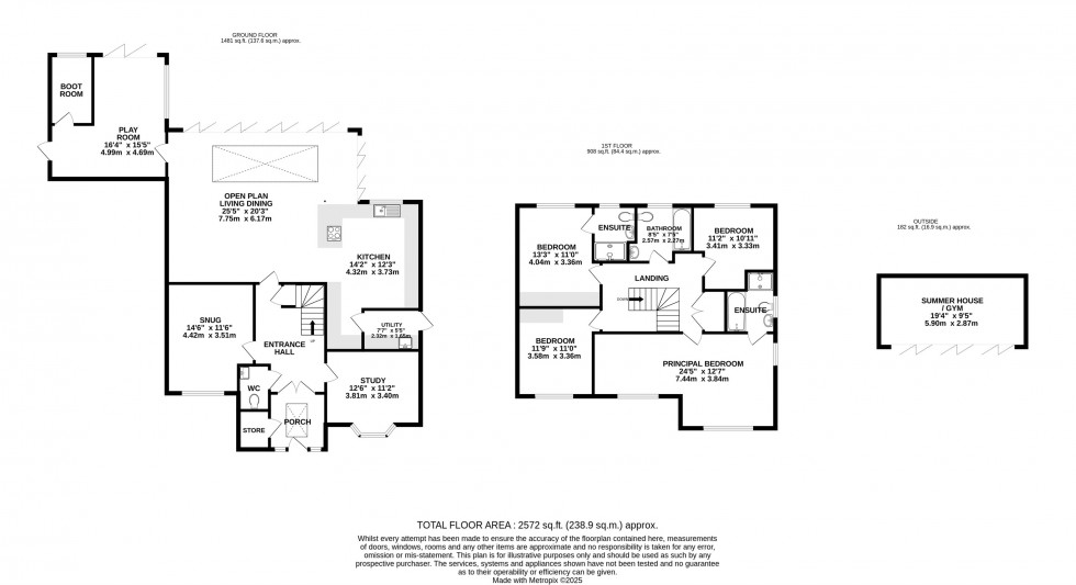 Floorplan for Adlington Road, Wilmslow