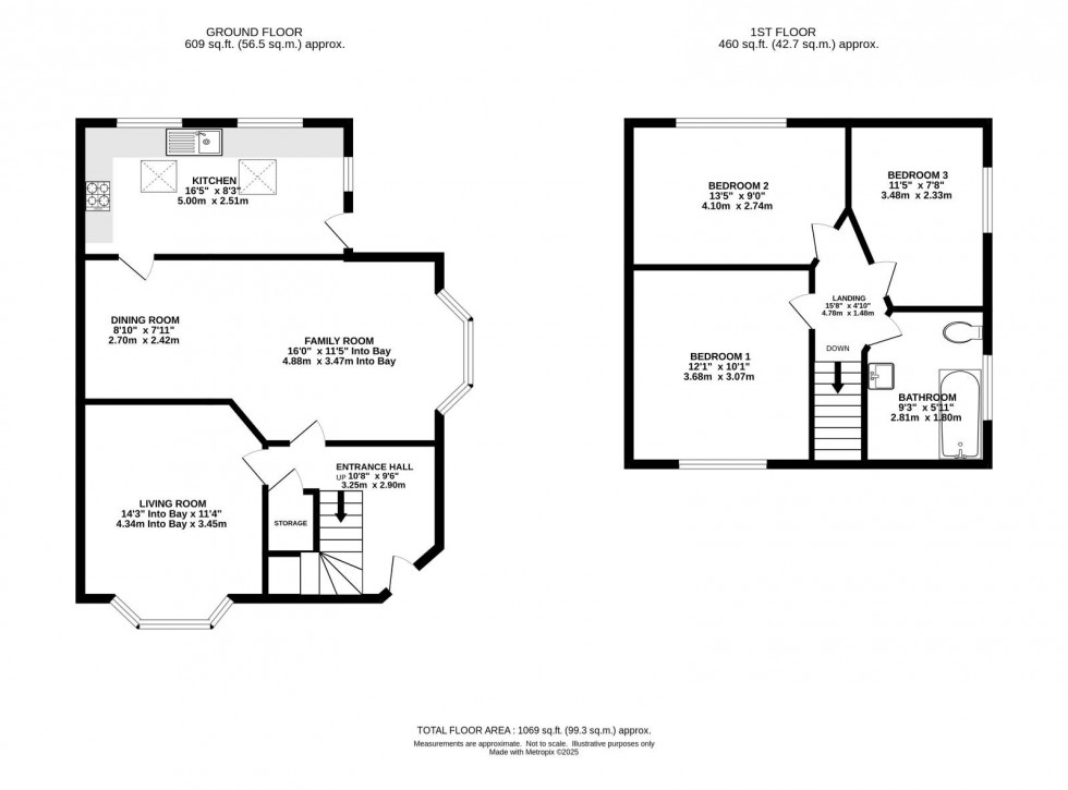 Floorplan for Darley Avenue, Chorlton