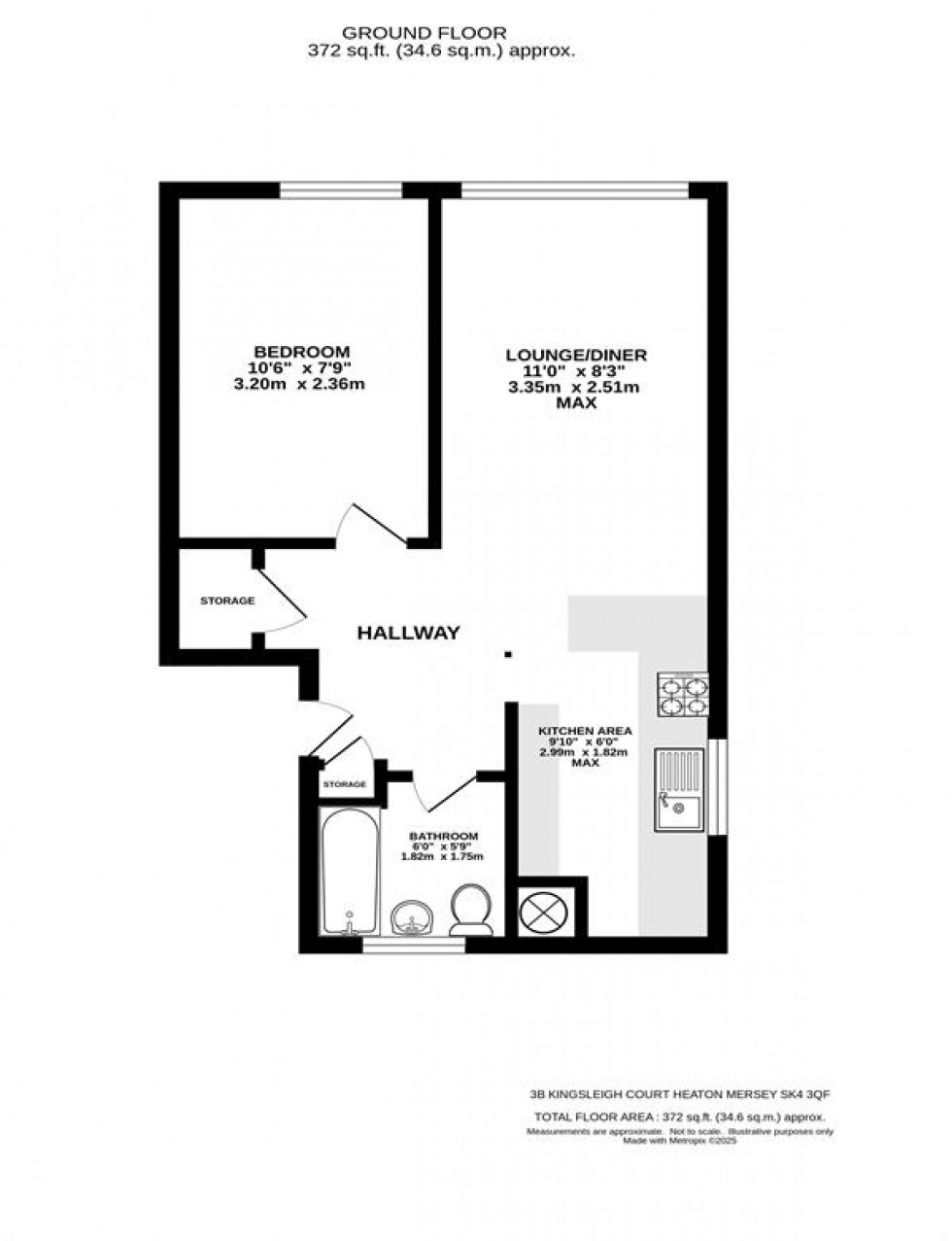 Floorplan for Kingsleigh Road, Heaton Mersey