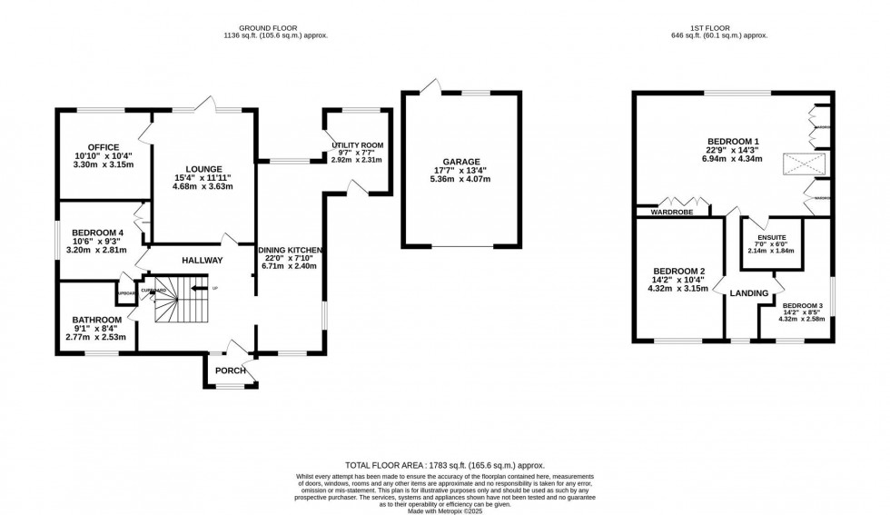 Floorplan for Prince Road, Poynton