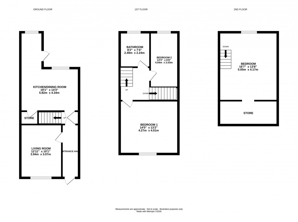 Floorplan for Upper Hibbert Lane, Marple, Stockport
