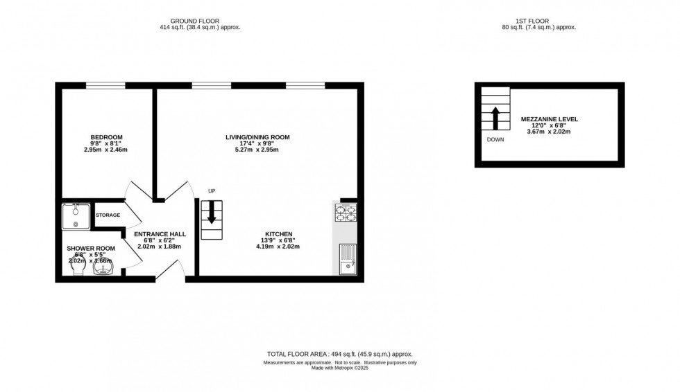 Floorplan for Landcross House 1a, Landcross Road, Fallowfield