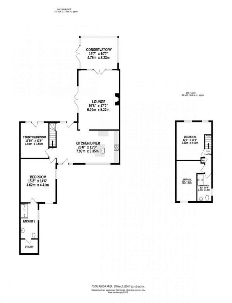Floorplan for Manchester Road, Chapel-En-Le-Frith, High Peak