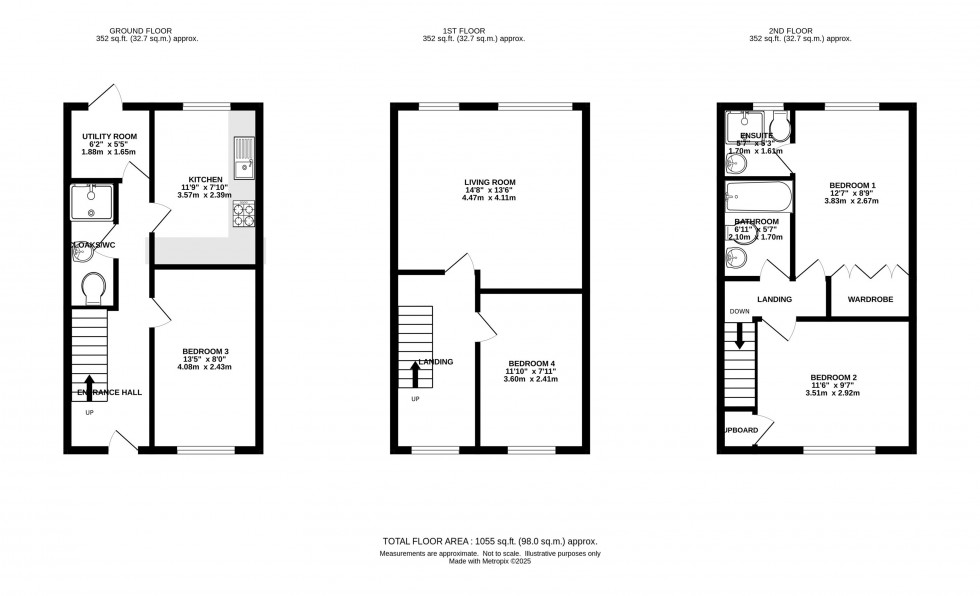 Floorplan for Great Oak Square, Mobberley, Knutsford