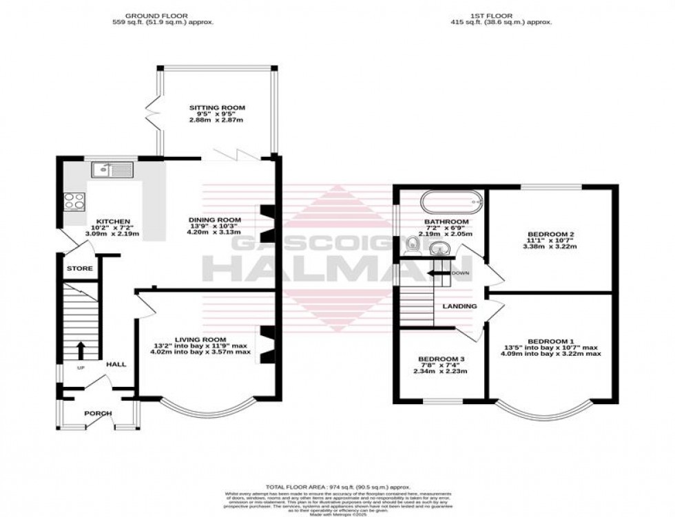 Floorplan for Cromwell Avenue, Gatley