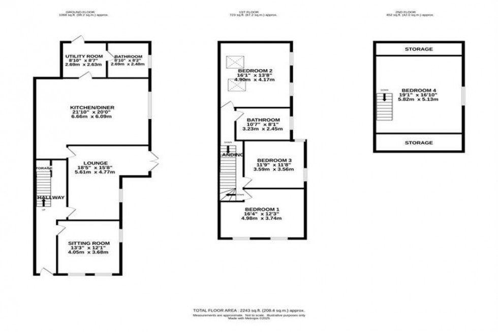 Floorplan for Newhall Street, Macclesfield