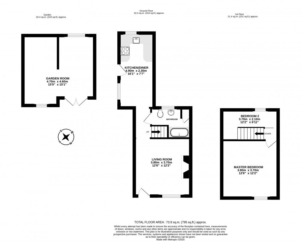 Floorplan for Church Street, Kelsall, Tarporley