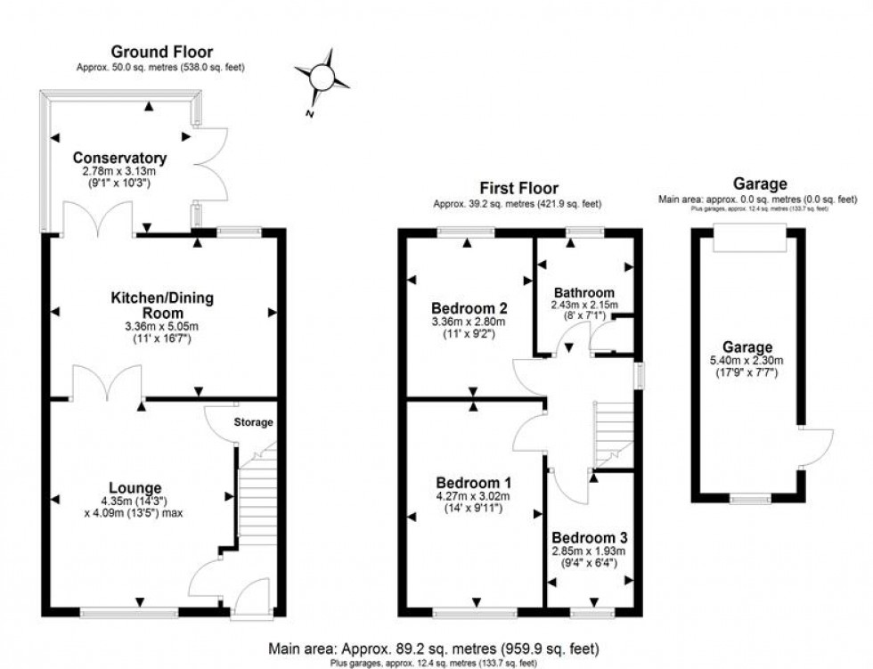 Floorplan for The Willows, Frodsham