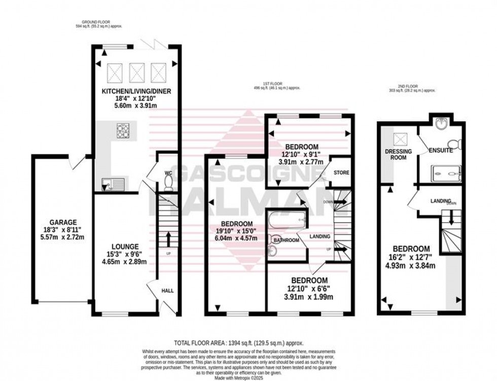 Floorplan for Oak Gardens, Gatley