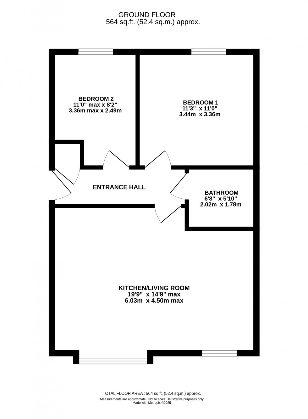 Floorplan for Bourchier Way, Grappenhall Heys