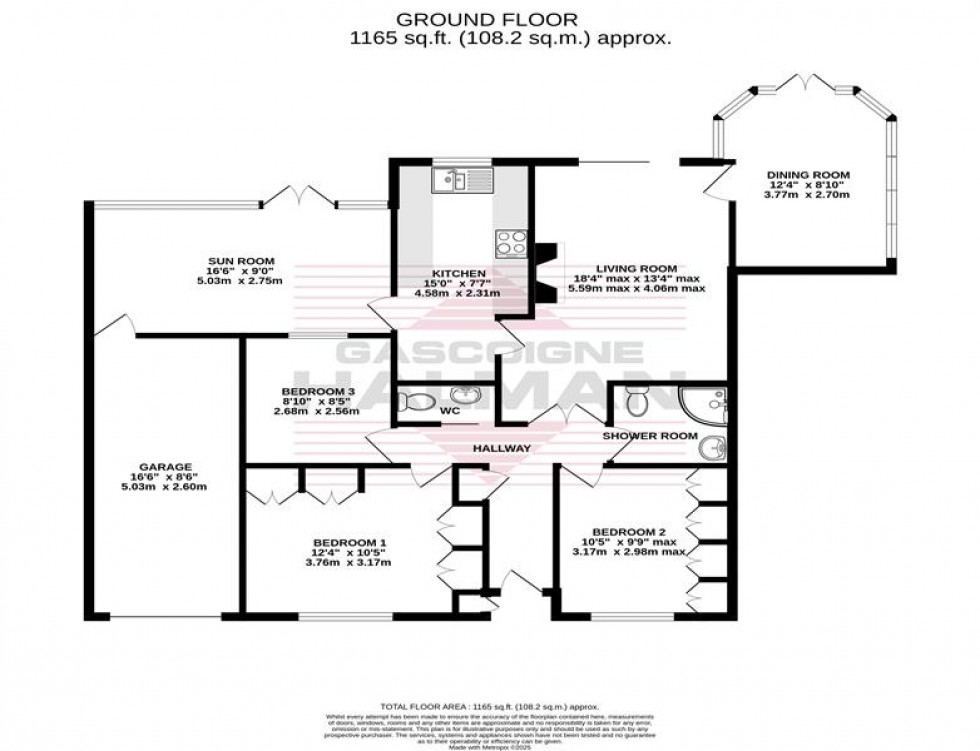 Floorplan for Bowmont Close, Cheadle Hulme, Stockport