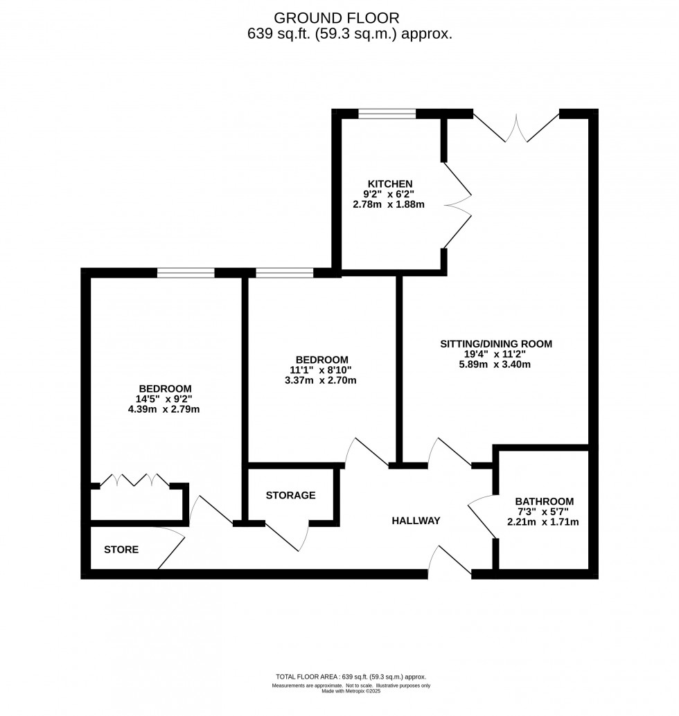 Floorplan for Station Road, Marple, Stockport