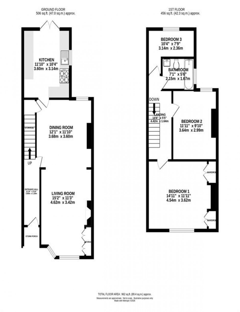 Floorplan for Matlock Avenue, West Didsbury