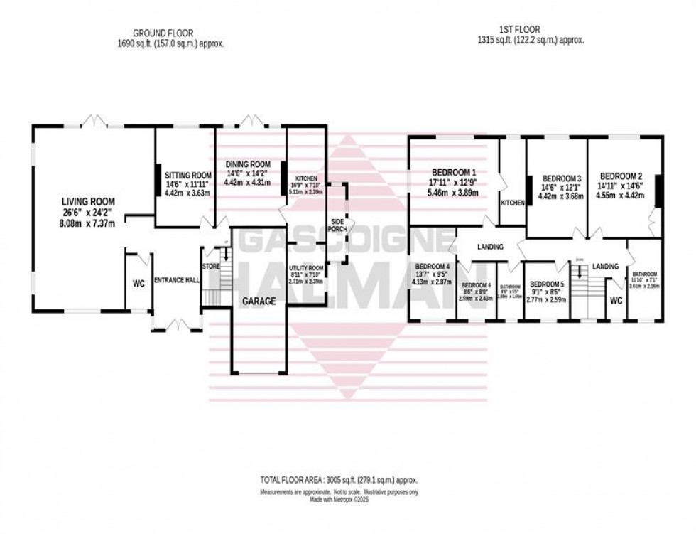 Floorplan for Keepers Cottage, Walnut Tree Farm, Chester Road, Woodford