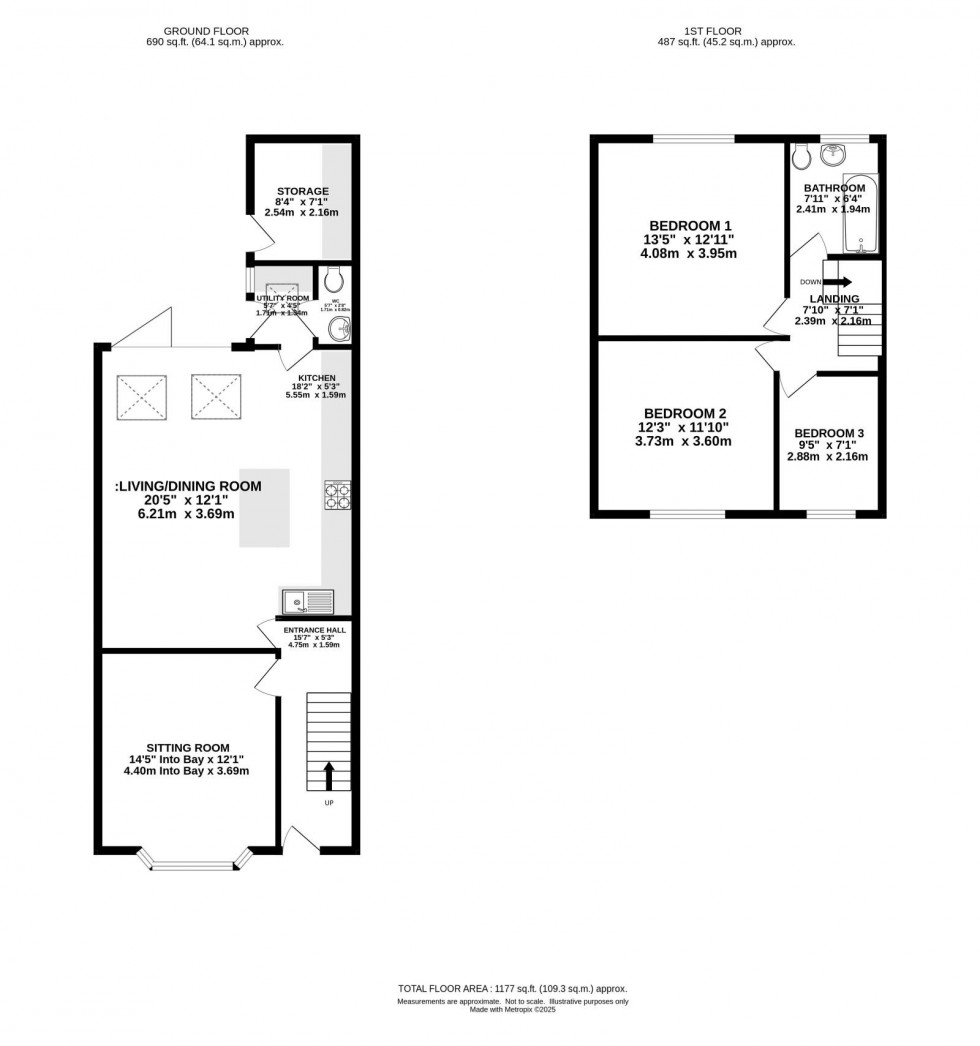 Floorplan for Victoria Road, Northenden