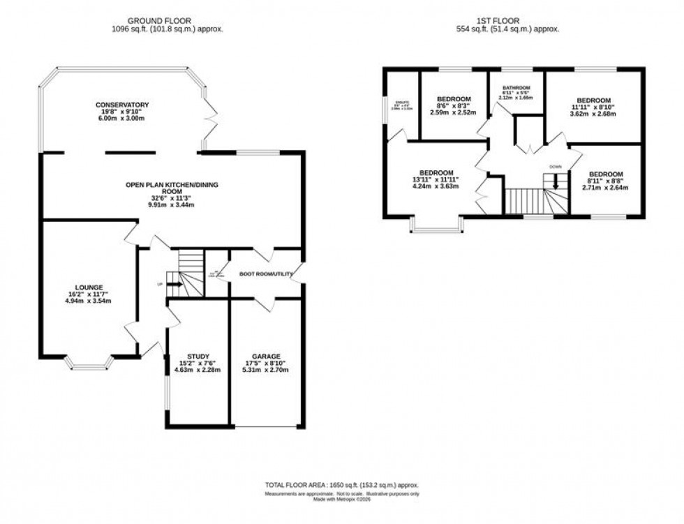 Floorplan for Montrose Close, Macclesfield