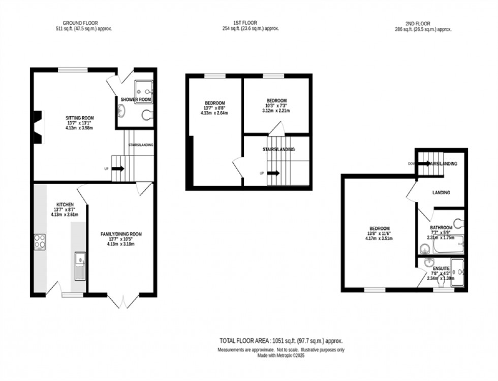 Floorplan for Whaley Bridge, High Peak
