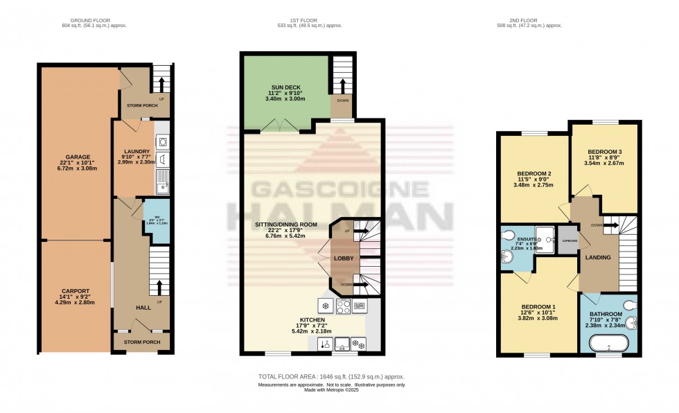 Floorplan for Glossop Brook View, Glossop