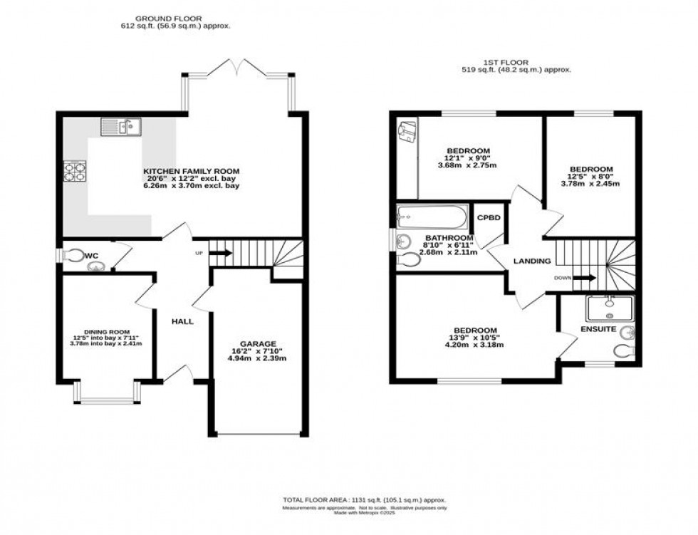 Floorplan for Rosebay Gardens, Chapel-En-Le-Frith, High Peak