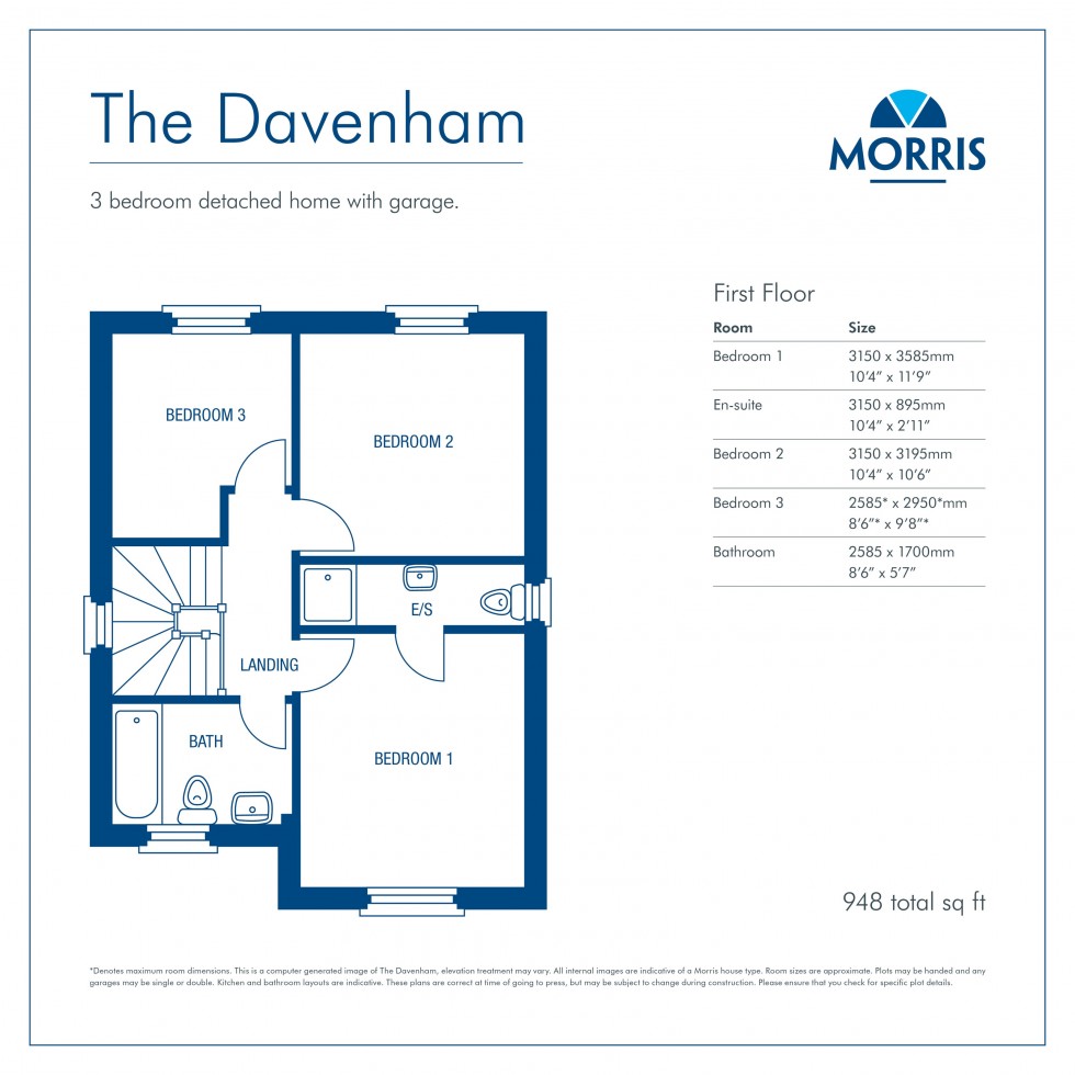 Floorplan for The Meadows, Macclesfield