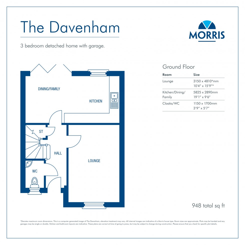 Floorplan for The Meadows, Macclesfield