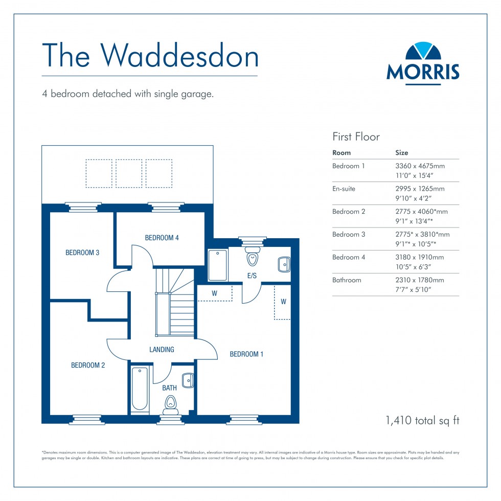 Floorplan for The Meadow, Macclesfield