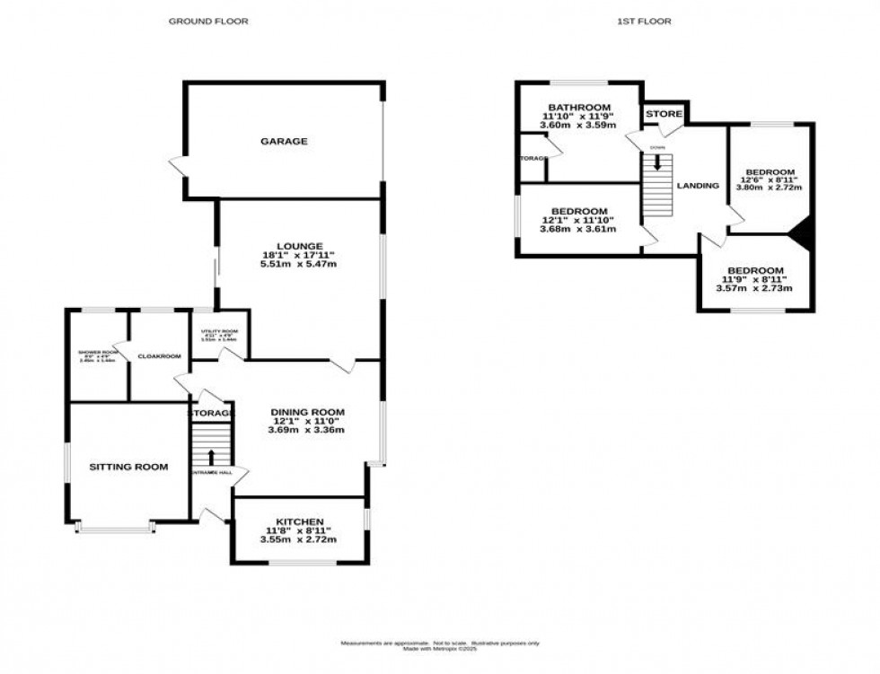 Floorplan for Rushton Spencer, 