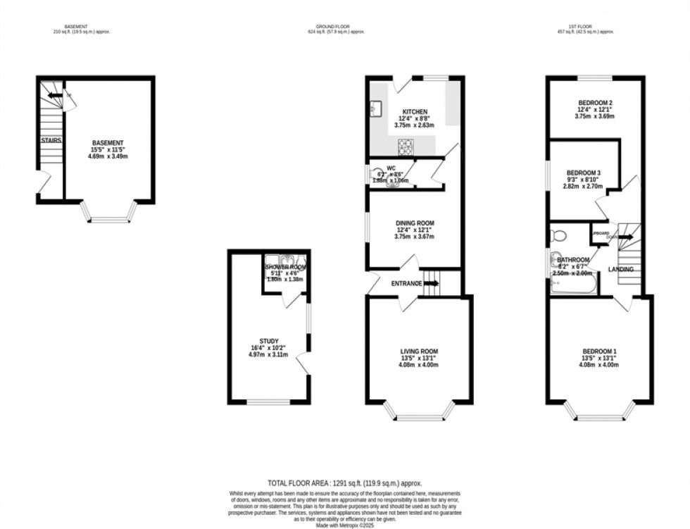 Floorplan for Booths Hill Road, Lymm